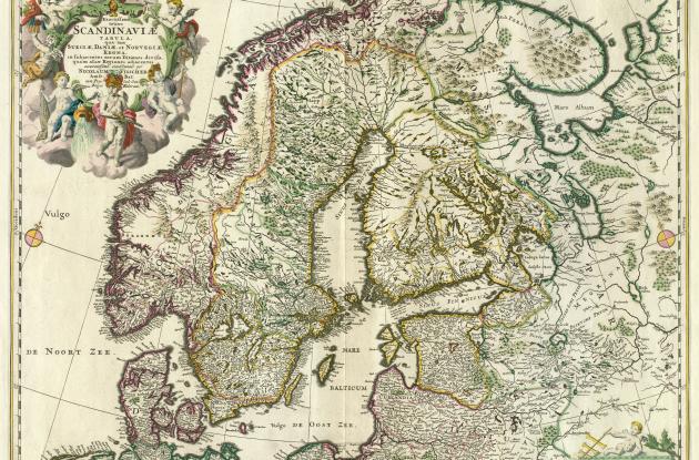 Kort over skandinavien